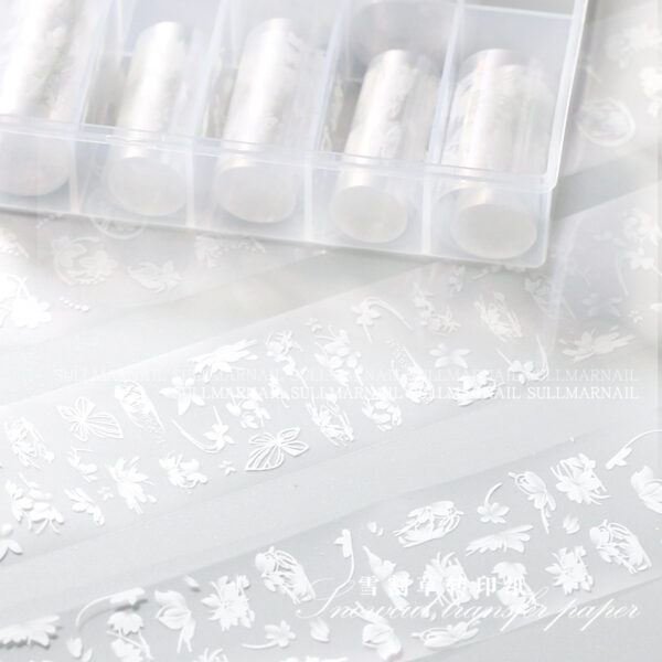 oly-b6c8e9222d314e00e0c6eca23657117a Wholesale Snow mowing nail art transfer paper gentle temperament gentle fairy gas hand-painted flower nail jewelry starry sky transfer paper