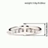 Wholesale Women’s Cross Ring With Claw Setting, Copper Base With White K Water Plating, Featuring Zircon Inlay