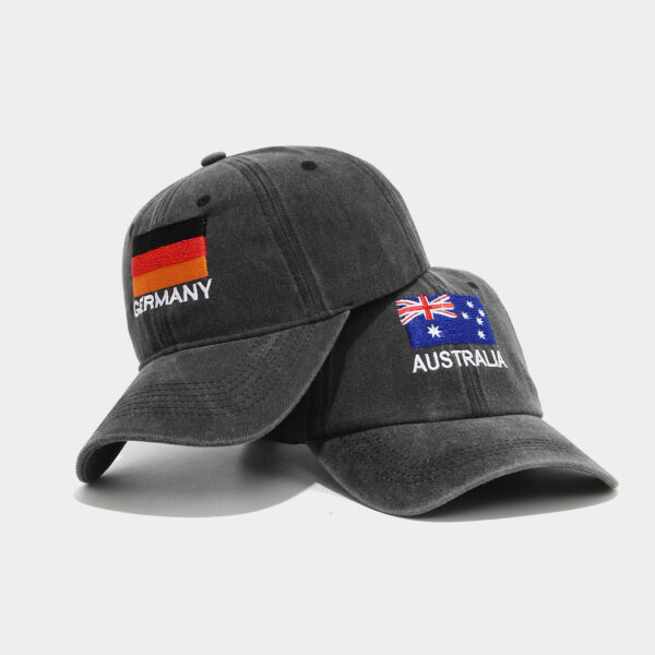 Wholesale World Cup football element fan baseball cap embroidered black baseball cap sun hat
