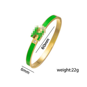Green epoxy h bracelet