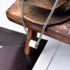 Wholesale Geometric Square Necklace Mens Trendy Hip-hop Style Simple All-match Sweatshirt Collarbone Chain Niche Design Sense Men