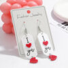 oly-b76014179cbd8bfe2a2a9454a11770bc Wholesale Valentine's Day earrings series English letters acrylic I love you love earrings