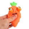 Wholesale Creative explosions squinting carrot decompression pinch music squeeze eye trick decompression vent fruit toys