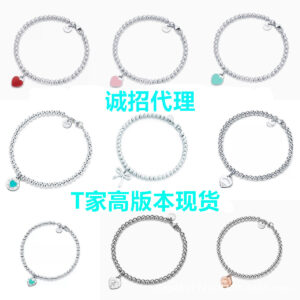 oly-b789d699d0d48d840f57606d32011de7 Wholesale Alloy heart-shaped enamel Buddhist prayer bead bracelet with red, blue, and pink three-color Buddhist prayer bead chain, heart-shaped lock ornament, and diamond beads.