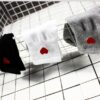 Wholesale simple Valentine's Day super cute little love red heart socks socks