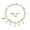 Wholesale Unisex Geometric Necklace With Zircon Inlay, 14K Real Gold Plated Copper, Featuring Electroplated Finish And Snake Chain