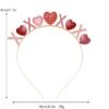 Wholesale  Valentine's Day love headband headdress pink alloy headband girl party gift