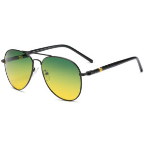 Black frame day and night yellow-green film-209