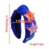 oly-b7fa1b4c6ec95284db4bff6313767c4f Wholesale Sequin Big Star Headband Fabric Party Headband American Independence Day Bow Hair Accessory Simple Women's Suitable