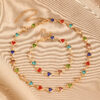 Wholesale Color Love Bracelet Necklace Personalized Alloy Heart-shaped Dopamine Bracelet