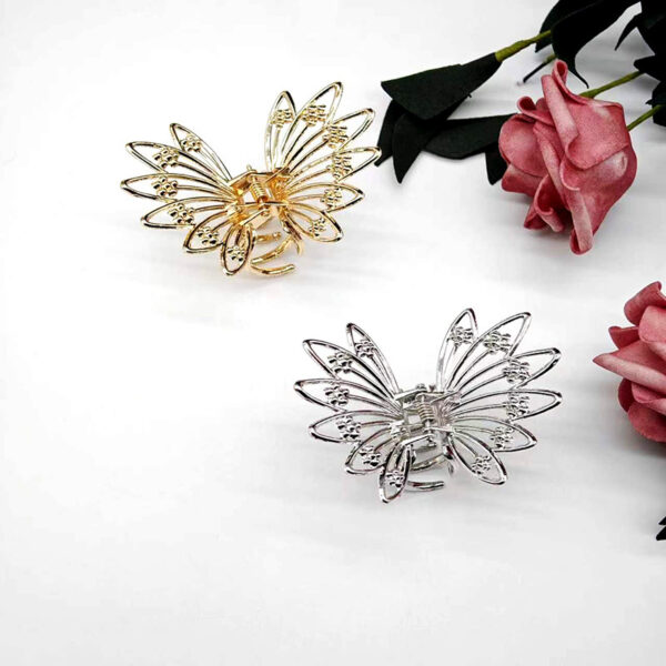 oly-b809a9162b0c9665419023c916a1993a Wholesale Sweet Butterfly Clip Korean Style Half-Tied Hair Clip on the Back of the Head Valentine's Day Hollow Shark Clip Bangs Clip