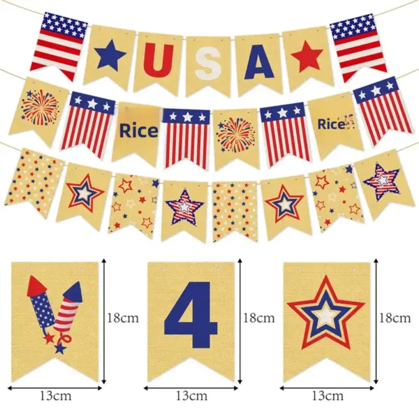 Wholesale Independence Day Party Linen Flag For Event & Party Supplies, Perfect For Festive Venue Decoration