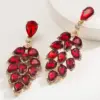 Wholesale 1 Pair Casual Elegant Classic Style Pentagram American Flag Leopard Inlay Alloy Rhinestones Drop Earrings