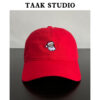 oly-b845510ba09feb0b98b4b7206d3ee145 Wholesale Santa embroidery baseball cap children autumn and winter Korean style all-match red cap tide couple