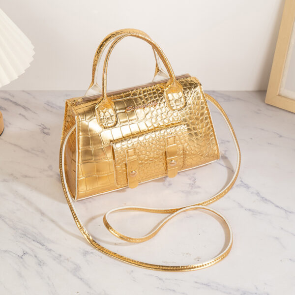 Wholesale Gold stone pattern light luxury fashion women's crossbody bag/handbag/coin purse