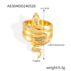 A836-Gold Ring / Free size