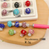 oly-b872737c2b80606d5e5e0f0437e4950f Wholesale Soft Pottery Heavy Industry Diamond Small Mushroom Beaded Diy Bracelet Mobile Phone Chain Keychain Necklace Pendant Beaded Pen Accessories