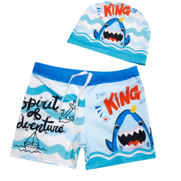 oly-b87bfbf595ac93ba4ba7ab1e6eb4b909 Wholesale Children's Swimming Trunks Cartoon Boxer Swimsuit Quick-drying Little Boy Baby Big Boy Swimming Pool Beach Swimsuit