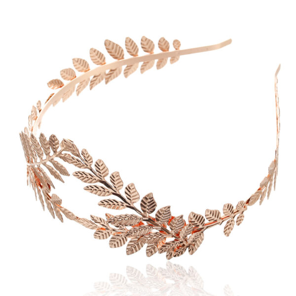 oly-b88987dd2ebe9a595a99974f22cd9cd2 Wholesale Bridal Crown Leaf Headband Baroque Bridesmaid Hair Accessories Birthday Party Gift
