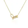 Wholesale Fashion U Shape Copper Zircon Bracelets Earrings Necklace In Bulk