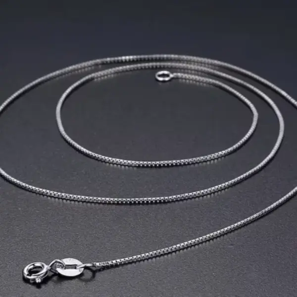 Wholesale Handmade Geometric Necklace For Women With 925 Sterling Silver Box Chain