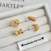 Wholesale Cute Cartoon Caramel Bread Party Ring Set Creative Cat Design Ring Lovely Heart Shaped Butterfly Knot Copper Material Women's Fashion Jewelry