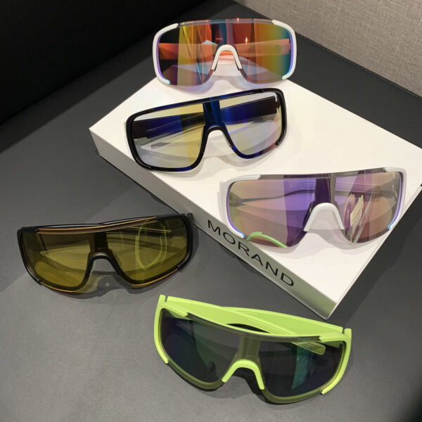 Wholesale Road Bike Riding White Mercury Sunglasses Fashion Mountaineering Running Conjoined Sunglasses UV Protection for Men and Women