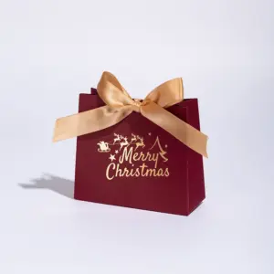100-2 Wine (Merry Christmas) + Champagne Ribbon / Small Size