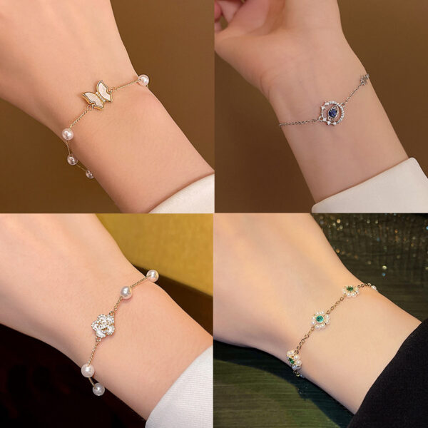 Wholesale ins style super fairy love titanium steel bracelet female niche all-match light luxury high-end lovers jewelry