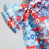 Wholesale Flag Print Chiffon Hair Clip Bow Hairband Hair Clip Back Of Head Hair Accessory Independence Day Women's Hair Clip
