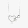 Wholesale 8-character love pendant unlimited love eight-character necklace women's heart-shaped clavicle chain simple Valentine's Day jewelry