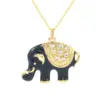 Wholesale Korean Elephant Pendant Copper Necklace