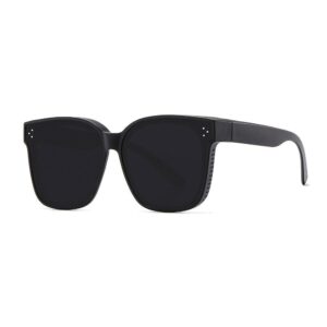 Black frame gray three-point trim