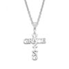 Wholesale stainless steel AMAZING GRACE necklace faith English name gift