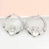 oly-b9e5ddaa1e71b97dd8dca3b836c0471e Wholesale Advanced Sense French Valentine's Day Simple Gold Earrings Love Crown Ring Ear Ring Holiday Music Festival Earrings