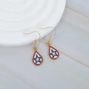 Dea0374 Oval Five-Pointed Star