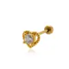 Wholesale 1 Piece Ear Cartilage Rings & Studs Vintage Style French Style Simple Style Geometric Heart Shape Crown 316L Stainless Steel Copper Waterproof Non Tarnish Surgical Steel Zircon