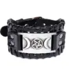 oly-ba02896468165c1ed8b0337470b58c6f Wholesale Totem Genuine Leather Top Layer Cowhide Bracelet Nordic Viking Ring Odin Symbol Handmade Leather Bracelet Unisex Travel