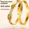 Wholesale Heart Shape Waterproof Non Tarnish Gold Bangle For Women In Simple Style With Rhinestones, 304 Stainless Steel