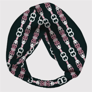 Cross hair bands -28 / twill silk