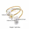 Wholesale Adjustable Women’s Flower Ring With Waterproof 304 Stainless Steel, PVD Coating, Golden Plating, And Artificial Pearl