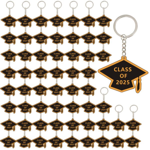 oly-ba74ec15627689639ffd20e3aa692711 Wholesale Graduation Season Bachelor's Hat Keychain Pendant Acrylic Flat Double-Sided Decorative Gift
