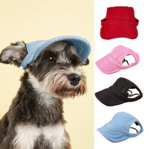 oly-ba7aea27066d730a32ecc80e4d03da4e Wholesale Summer TeddyBig Dog Pet Products Mesh Material Sun Protection Baseball Hat Cap