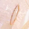 Wholesale Geometric Electroplated Copper Bangle For Women With Water Plating And Zircon Inlay