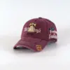Wholesale American Flag Ethnic Style Baseball Cap With Curved Brim In Dark Grey, Featuring Polyester Material And Embroidery Craftsmanship