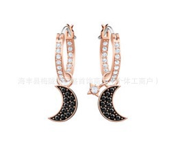 Star and moon earrings