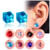 Wholesale 1 Pair Simple Style Geometric Artificial Crystal Magnet Stud Earrings