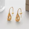 Wholesale Geometric Ear Hook Earrings For Women Featuring Copper Material With Artificial Pearl Inlay