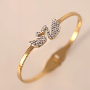 White / Full body stainless steel + electroplated 18k gold