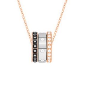 Three-ring transfer bead necklace